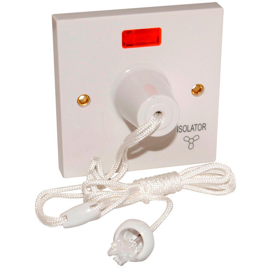 Polar Triple 3 Pole Fan Isolator Pull Switch | Click Polar | Wiring